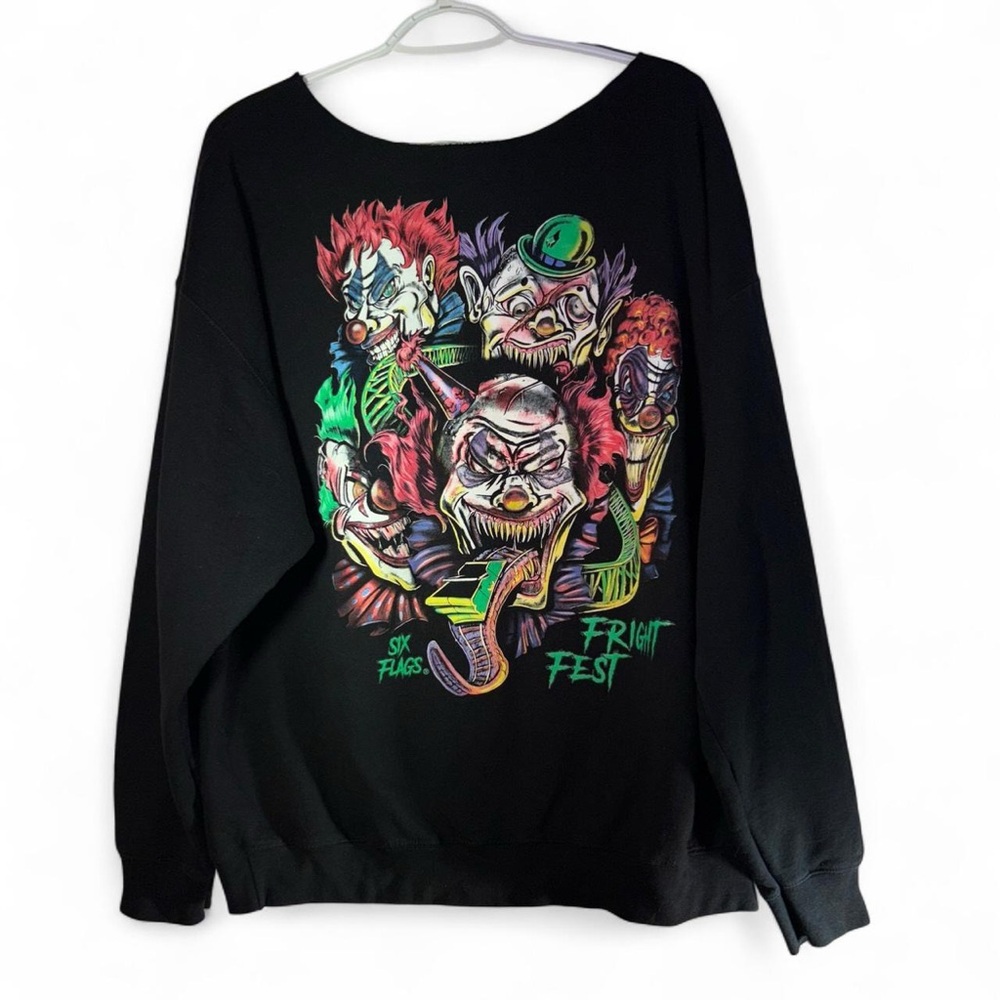 Six Flags Fright Fest Black Sweatshirt